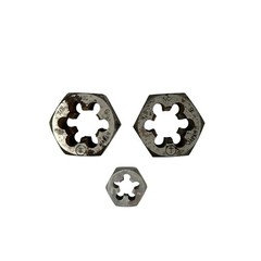Craftsman 9-52273 1/2 13 and 7/8 NC 9 Left Hand Hexagonal Re-Threading Dies 3Pc