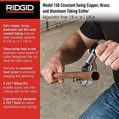 RIDGID 31622 Model 150 Constant Swing Tubing Cutter, 1/8-inch to 1-1/8-inch Tube