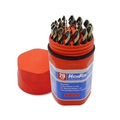 HIGHFIRE 29 Pieces HSS Stepped Point Drill Bit Set 1/16&Prime;-1/2&Prime;, &hellip; USA FAST SHIP