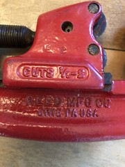Reed No. 2-4 USA Iron Steel Pipe Cutter, Cuts 1/2-2&Prime; Reed MFG Co. USA WORKS