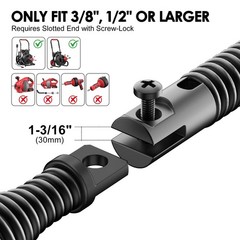 8 Piece Drain Snake Cutter Head Kit Manganese Steel Anti Rust Plumbing
