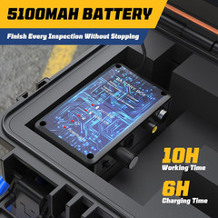 Self-Leveling Sewer Camera with 9&Prime; Screen & 100ft Cable for Pipe Inspection