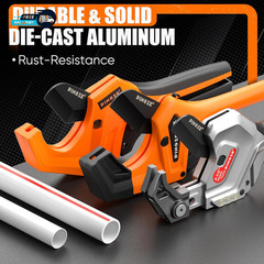 PVC Pipe Cutter 3-Gear Adjustable Cut up to 2-1/2&rdquo; Ratchet Pipe Cutter Tool