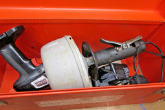 Ridgid Kollmann K-38B 12V Snake Drain Cleaner, 2 batteries, charger, NOT TESTED