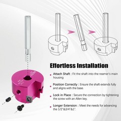 4 PCS PVC Pipe Reamer Kit 1.5&Prime;-4&Prime; for SCH 40 CPVC ABS, Heavy-Duty Carbide Tool