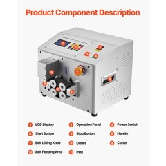 Uimoso Automatic Heat-Shrink Tube Cutting Machine with LCD Screen