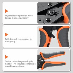 IWISS iCrimp Ratchet Crimping Tool Set with 5 Jaws for Insulated/Non-Insulated T