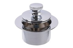 SUPPLYGIANT Lift and Turn Tub Drain Stopper, 1-1/2 Bathtub Chrome