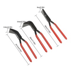 3-Piece Hand Seamer Set Sheet Metal Bending Pliers Tools Straight 45&deg; & 90&deg;