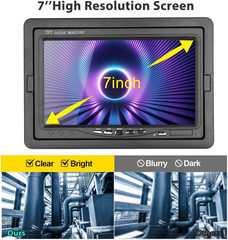 7&Prime; Waterproof Pipe Inspection Camera with 100ft Cable & DVR Recorder