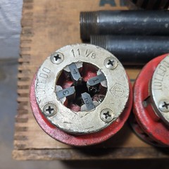 Vintage Toledo #11 Pipe Ratcheting Threader And Die Set USA NPT Rigid
