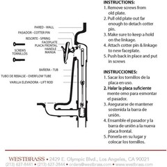 Westbrass A92-62 3-1/8&Prime; Trip Lever Bathtub and Shower 1 Pack, Matte Black