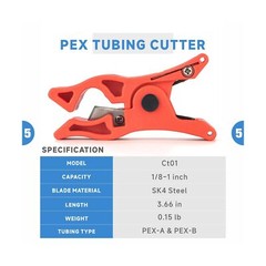 iCrimp PEX Crimping Tool Set for Copper Crimp Ring and PEX Cinch Clamp, Crimp&hellip;