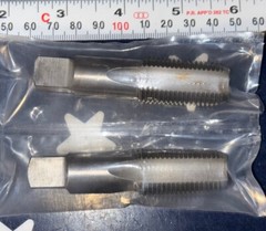 Two ALFA 1/2-14 NPT HSS Pipe Tap 1/2&rdquo; &ndash; 14 TWO TAPS