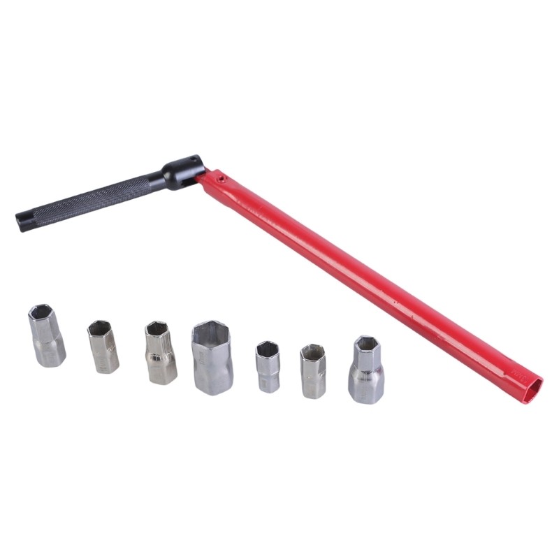 Tap Key Set with Multiple Heads 8-17mm Stand Tap Wrench Pliers Basin Tool