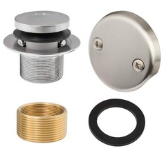 Artiwell Tip-Toe Tub Trim Set with 3.23&rdquo;x3.23&rdquo;x2.2&rdquo;, Brushed Nickel