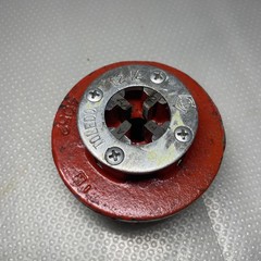 Toledo No 12 Die Head Set With Dies 2&Prime;, 1&Prime;, 3/4, 1/2&Prime;, 3/8&Prime;, 1/4&Prime;, 1/8&Prime; **AS IS*