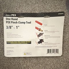 Apollo PEX One-Hand PEX Pinch Clamp Tool 3/8-1 in, Model 69PTBJ0010C
