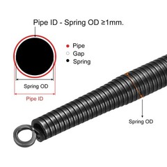PATIKIL 15.5mm OD A Type Spring Tube Bender 520mm Long for 20mm 1/2&Prime;