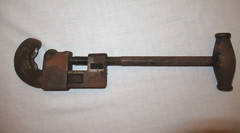 Vintage Barnes Cutter, 3-wheel pipe cutter #1, Reed Mfg. Co, 1-1/2&Prime; diameter Max