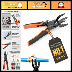 Pex Removal Tool &ndash; Push-In Clamp Pliers for Quick Disconnect of Rubber Hoses