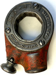 Ridgid 0-R Pipe Threader Threading Ratchet Head Used