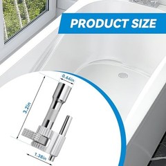 Tub Drain Removal Tool 3/8 Drive Extractor Rusted Stuck Broken Drain Remover