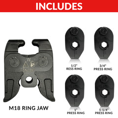 360 Rotation Ring Jaw Compatible With Milwaukee M18 Press Jaws