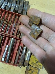 RUST DAMAGE Tap Die Parts Toledo Vermont Ridgid Pipe More Than 50 Pieces
