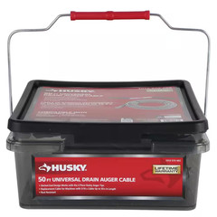 Husky Drain Auger 50ft Cable 5/16in Universal Electric Drum Machine Replacement