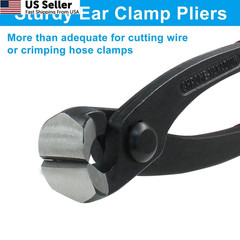 9 Inch Ear Clamp Pliers Carbon Steel Crimping Tool for Hose Pipe USA