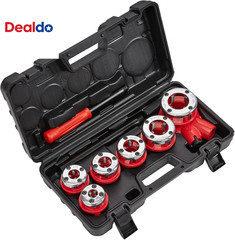 Ratchet Pipe Threader Kit with 6 Dies, 1/4&Prime; NPT to 1-1/4&Prime; NPT Ratcheting Pipe Th