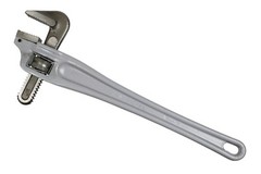 18&Prime; Large Offset Aluminum Pipe Wrench 18 inch Long Handle Plumbers Tool