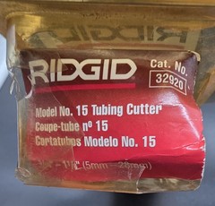 RIDGID No. 15 Tubing Cutter 32920 3/16&Prime; to 1-1/8&Prime; Pipe Tube Cutter Excellent&hellip;