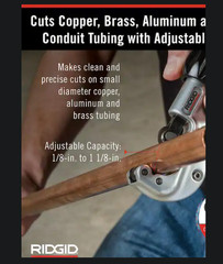 1/8 in to 1-1/8 in150 Constant Swing Copper Pipe & Stainless Steel Tubing Cutter