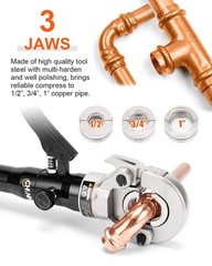 CHANHYD Copper Pipe Crimping Tool Press Crimper Pressing Black