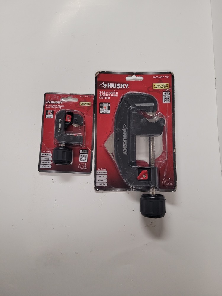 HUSKY 2-1/8 IN. and 1-1/8 IN. QUICK-RELEASE TUBING CUTTERS