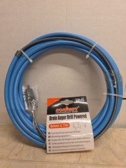 DRILL POWERED AUGER Fast Action Drain Clearing TOOL 6MM X 7M 22&rsquo;11&rdquo;