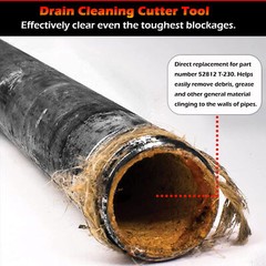 52812 T-230 2&Prime; Heavy Duty C-Cutter Drain Cleaning Auger Tool for Ridgid Cable