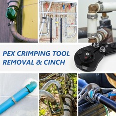 2 IN 1 Ratchet PEX Crimping Tool Cinch and Remove Dual Function Ergonomic&hellip;