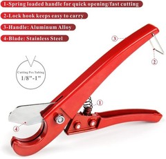 Compact iCrimp PEX Pipe Cutters for Precision Cuts on 1/8&Prime; to 1&Prime; Tubing