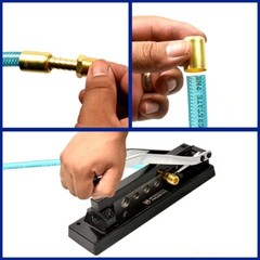Heavy Duty Standard bench Hose Ferrule Crimper Crimping tool with 5 Dies &ndash; H8