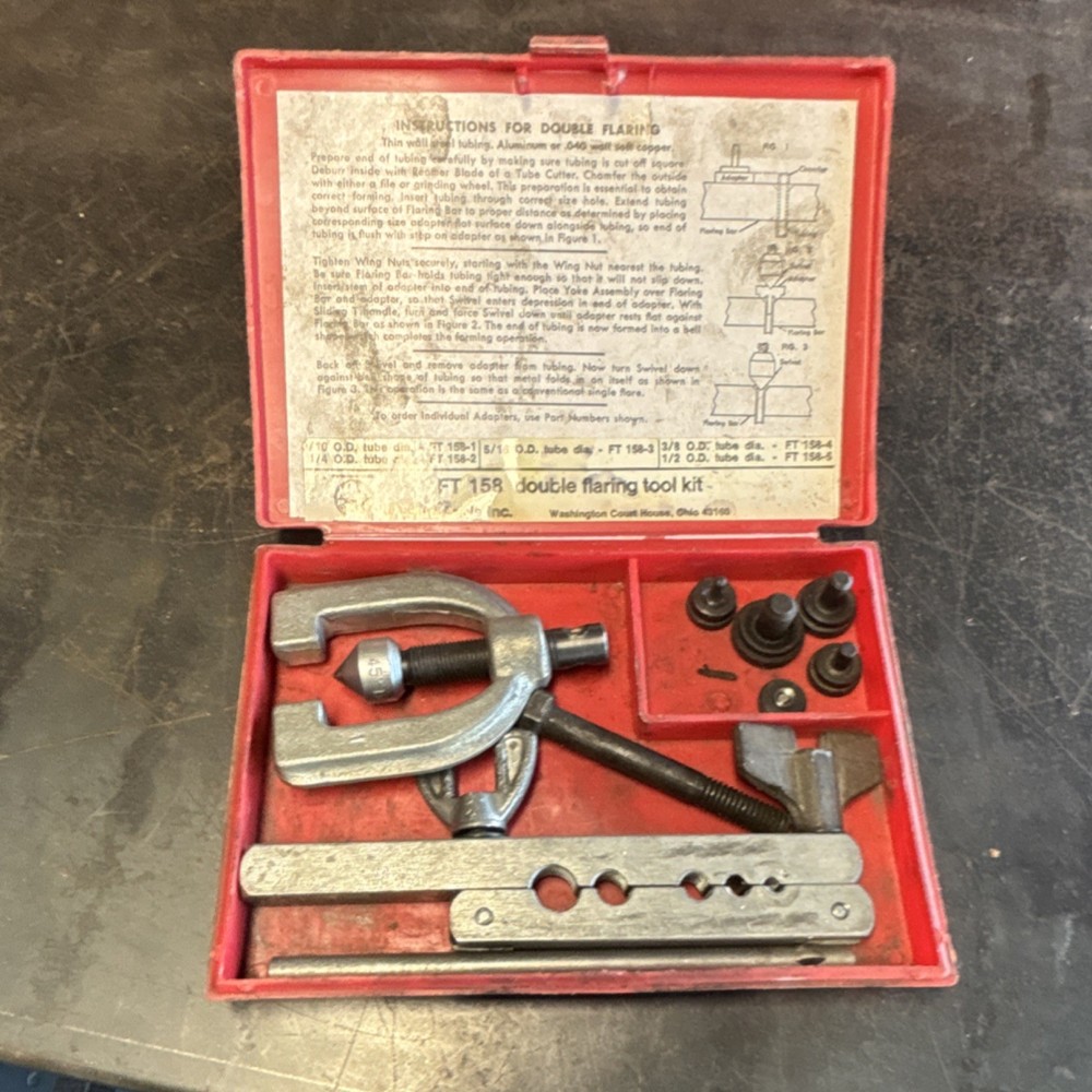 Mac Tools FT 158 Double Flaring Tool Kit for 3/16&ndash;1/2 in Pipe Sizes