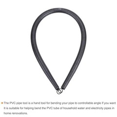 Spring Tube Bender 14.5mm Steel Pipe Bending Tool 500mm for 1/2&Prime; PVC Home Renova