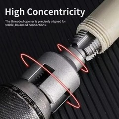 2pcs PVC Pipe Threader Kit Internal External Threading Set Plumbing Hand Tool