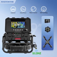9&Prime; Monito 20M Self-Leveling System Pipe Inspection Sewer Camera HD Video DVR 16G