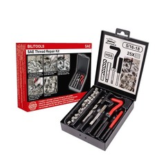 BILITOOLS 5/16-18 inch Thread Repair Kit, HSS Drill Helicoil Repair Kit SAE