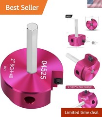Versatile PVC Fitting Saver with Carbide Insert &ndash; Perfect for Sch.40 Drain Pipes