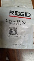 RIDGID, GENUINE 358 LATCH PIN, CAT#35355