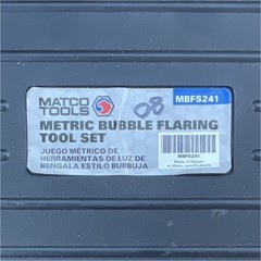 Matco Tools MBFS241 Metric Bubble Flaring Tool Set 4.75mm 6mm 8mm 10mm